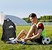Spalding Soccer Backpack Sports Bag, Black Soccer Bag with Ball and Shoe Compartment, Use for Track Bags, Basketball Sport Ball Accessories & Stuff, Gifts for Sports Players