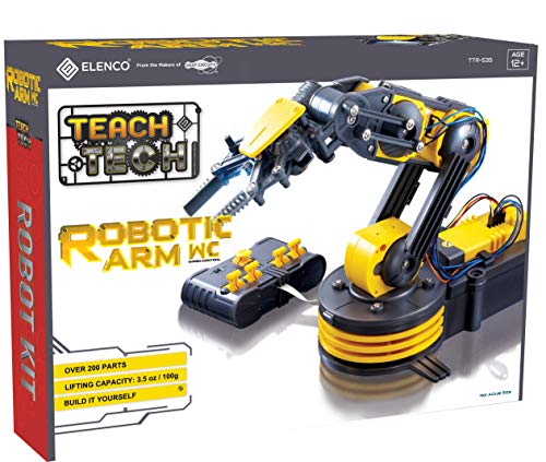 Elenco Teach Tech “Robotic Arm Wire Controlled”, Robotic Arm Kit, STEM Building Toys for Kids 12+ - Image 3
