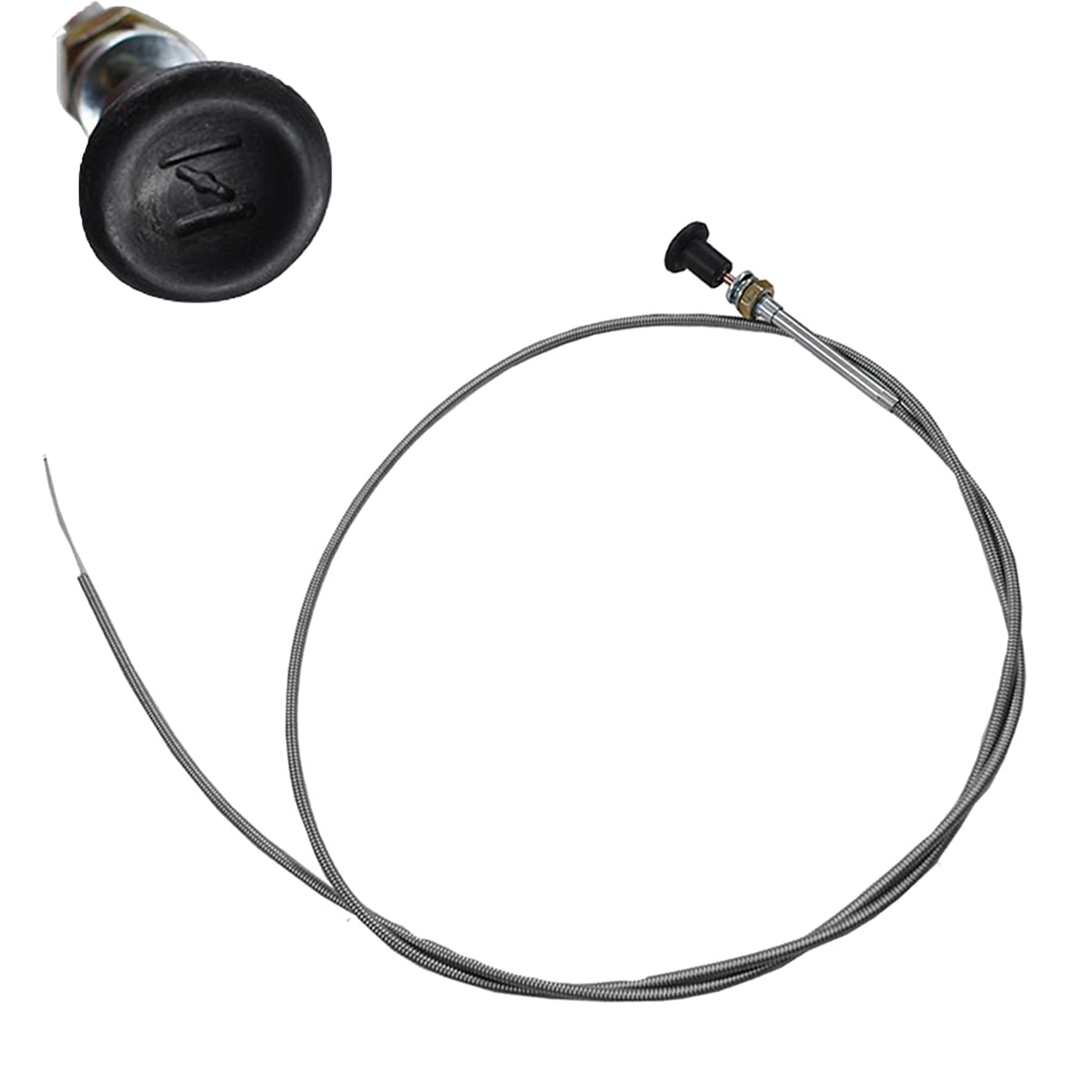 munirater Universal Push Pull Choke Control Cable for 237 Rotary Throttle Cable Kit 63 Inner 60 Conduit (2-3/4 Travel)-image-19