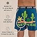 Lazy One Funny Boxers, Novelty Boxer Shorts, Humorous Underwear, Gag Gifts for Men, Cactus, Western, Desert, Prickly Pear, Succulent (Pain in The Rear, X-Large)