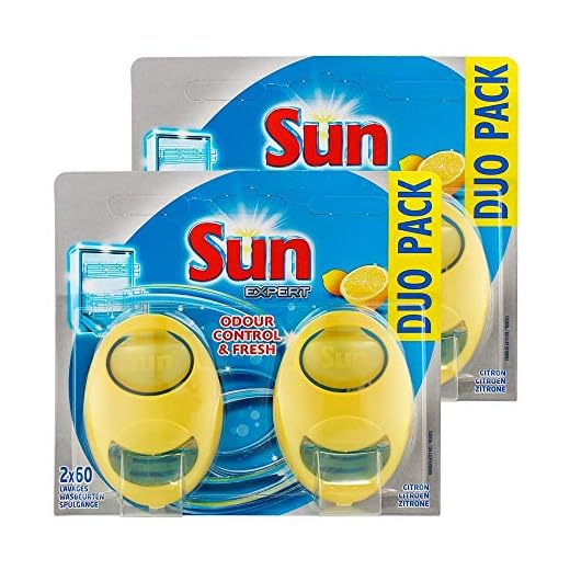 Sun Désodorisant Pour Lave-Vaisselle Expert Citron Duo Pack (Lot de 2)