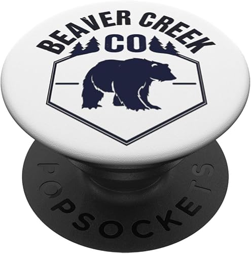 Beaver Creek Colorado Bear Wildlife Beaver Creek Animal Bear PopSockets Swappable PopGrip