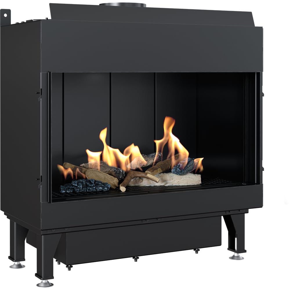 KRATKI Camino a gas LEO 6,8 kW frontale A diametro 100/150 propano 4,8 kW | Gas, efficienza 92,1%, classe A. Kratki PRO; per recupero calore.; combustione efficiente; basse emissioni; inserto per