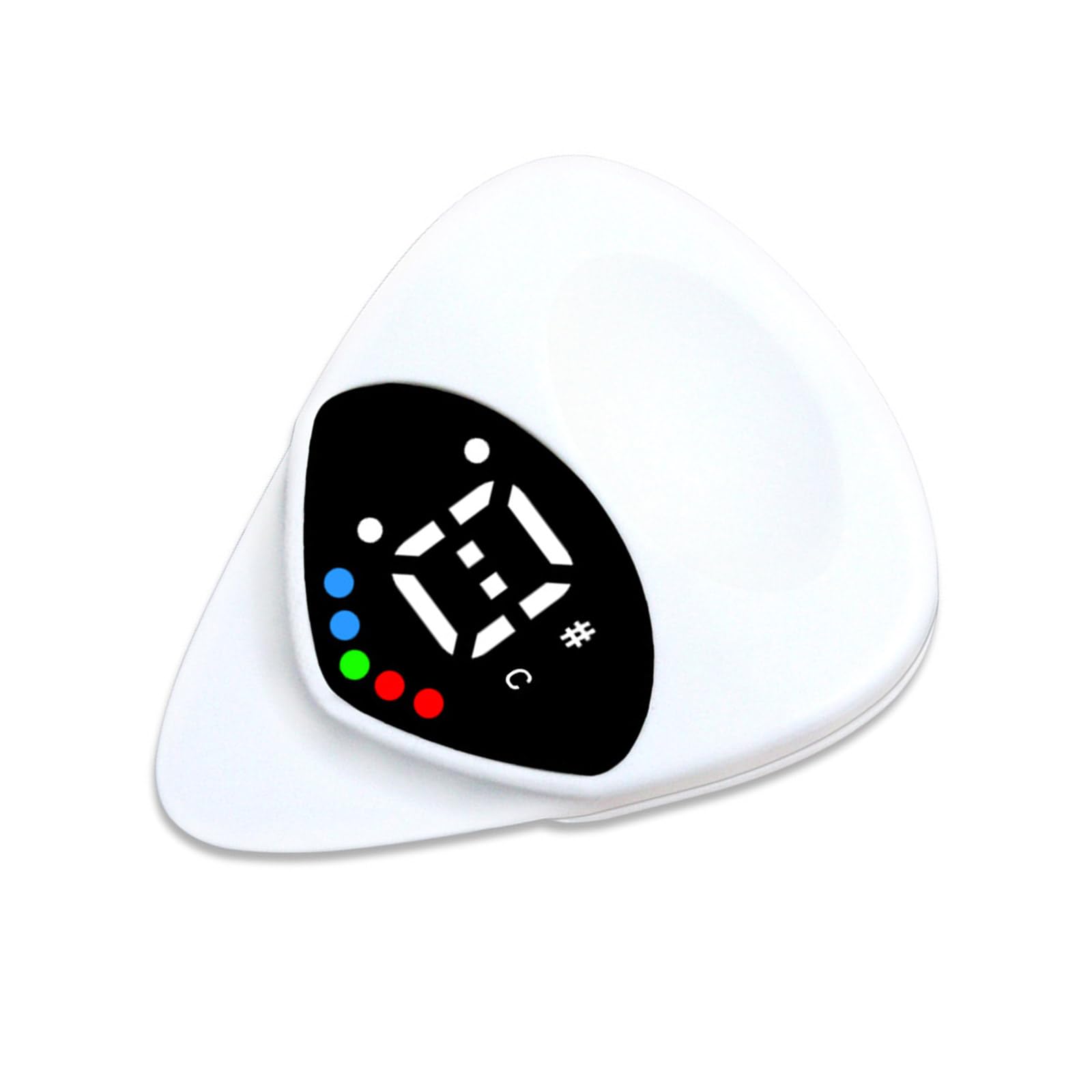 Doudingmao As The Pic Show Guitar Tuner For Folk Guitar Bass And Ukulele Featuring Built In Pick & High Clarities Display Double Function Tuner