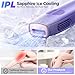 Laser Hair Removal with 5℃ Ice Cooling, Painless IPL Laser Hair Removal Device for Women & Men, 999,999 Flashes, 5 Levels, 2 Modes, Permanent At-Home Hair Removal for Face & Body, with 3 in 1 Set