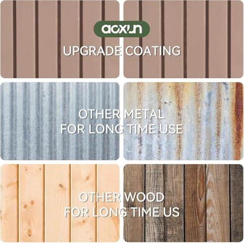 image for Aoxun 10x8 FT Outdoor Storage Shed with Double Hinged Large Door Utili