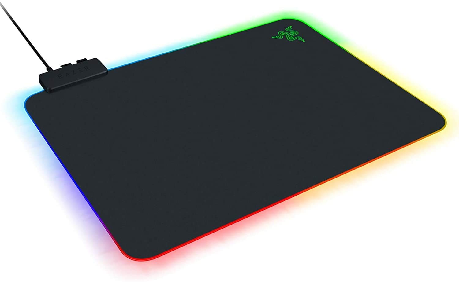 Razer Firefly Hard V2 RGB Gaming Mouse Pad Customizable Chroma Lighting Built-in Cable Management Balanced Control Speed Non-Slip