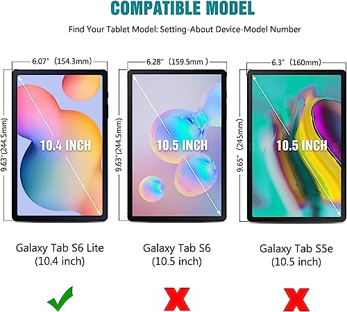 Image of VERTUS Premium Tempered Glass Screen Protector Compatible for Samsung Galaxy Tab S6 Lite / S6 Lite (2022) (S Pen Compatible) (SM-P610, SM-P613, SM-P615, SM-P619) (10.4 inch inch)