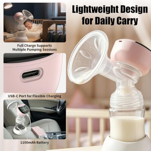 Extractor Eléctrico de Leche Portátil con 4 Modos y 12 Niveles miniatura 6