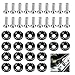 Nextpal 40 Pcs Engine Dress Up Kit, Black Bumper Fender Washers with M6 Bolts Aluminum Alloy CNC Billet Fastener Kit, for Car Truck Motorcycle Engine Bay Dress up Accessories