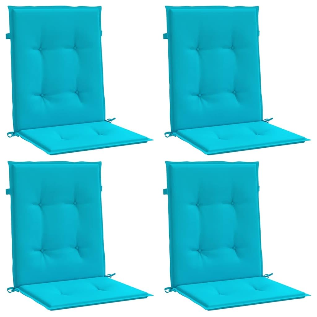 Coussin pour mobilier de jardin vidaXL Stoelkussens 4 st lage rug