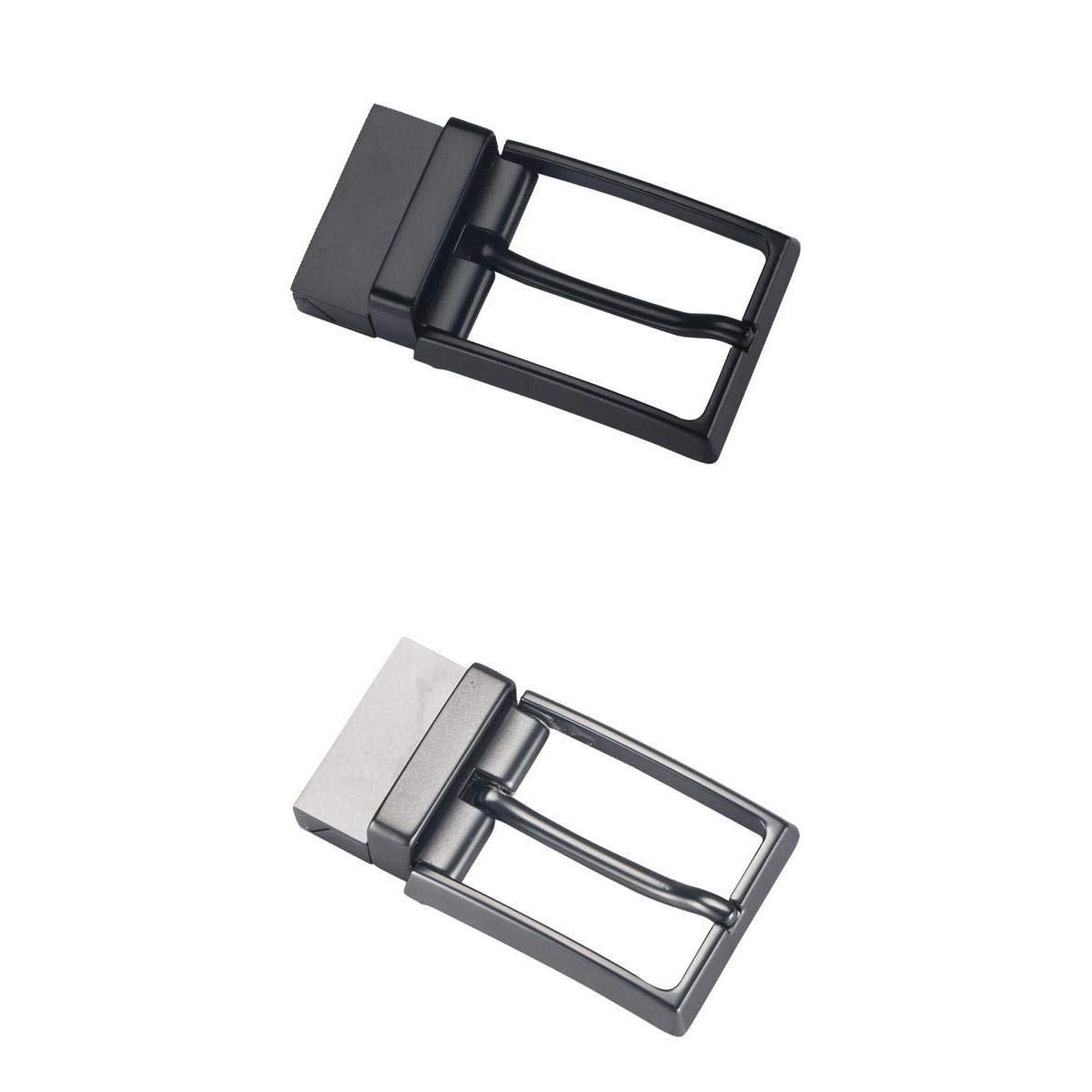 Merishopp 2X Men Reversible Alloy Belt Buckle Single Prong Rectangular Pin Belt Buckle | Clothing Shoes & Accessories | Mens Accessories | Belt Buckles-image-19