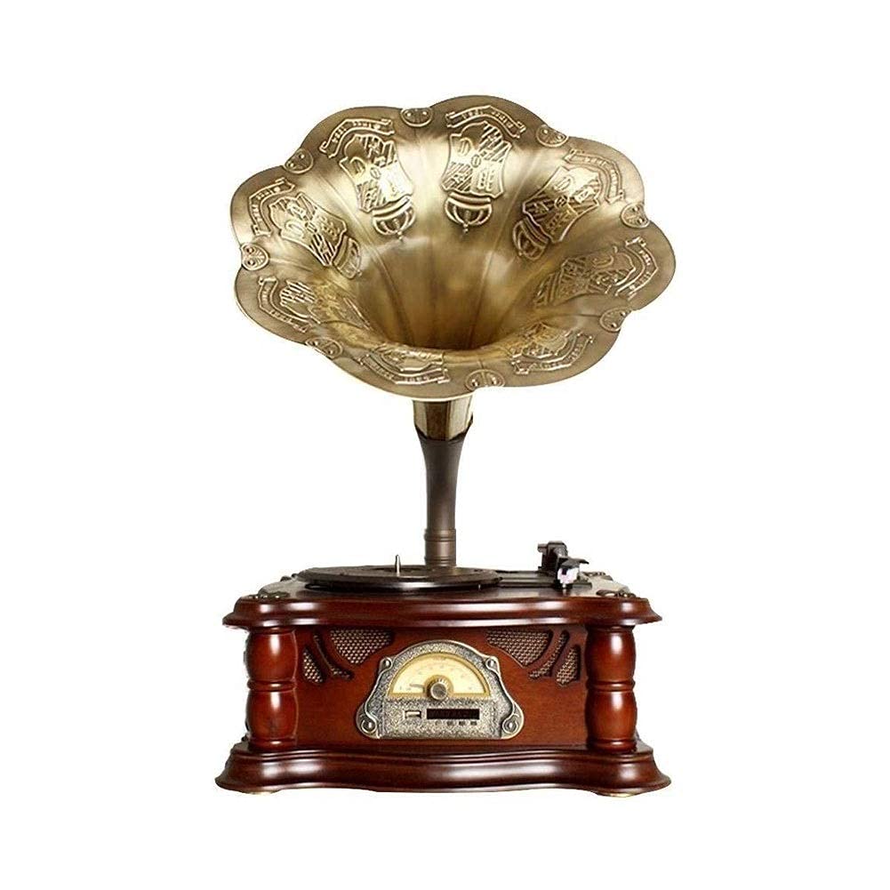 ERoomQ Record Players, Music Box Bluetooth Phonograph Record Player, Portable Version Gramophone Vintage Retro Style Subwo