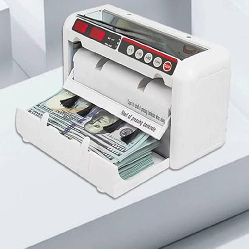 Portable Rechargeable Money Counter Machine, Bill Cash Counter 800Pcs/Min For Multi-Currency Or Tickets #TOP3