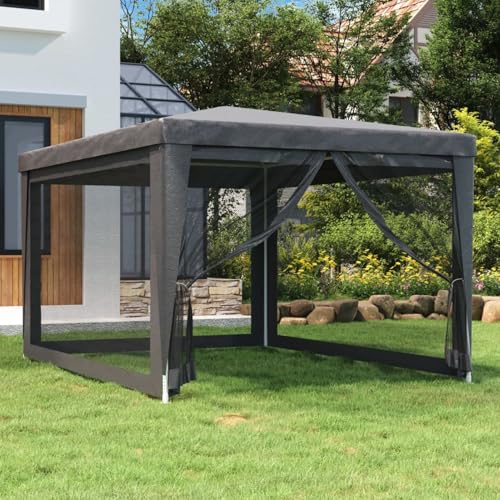 Gecheer Carpa para fiestas con 4 paredes laterales de malla, carp...
