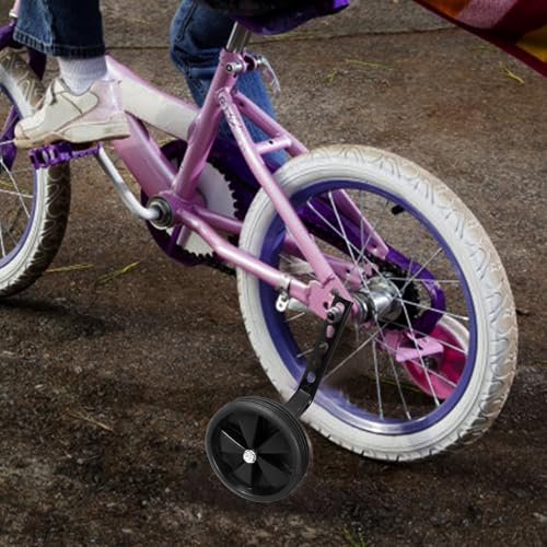 Ruedas de entrenamiento Kichvoe para bicicletas de 12 a 20 pulgadas, accesorios auxiliares para ciclismo, color negro miniatura 7