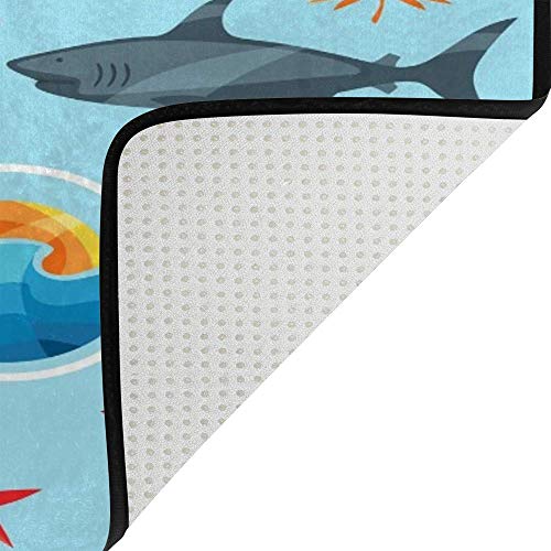 Grand tapis de sol antidérapant lavable pour décoration intérieure - 5