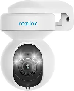 REOLINK E1 Outdoor Plug-in WiFi Security Camera, 5MP HD PTZ Camera for Home Security, Motion Tracking, 5GHz WiFi, 3X Optical Zoom, Person Vehicle Detection, Spotlight Color Night Vision, APP Control asin的图片
