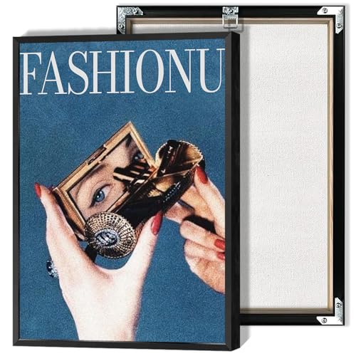 City Girl Make Up Poster Fashion Beauty Tools Light Blue