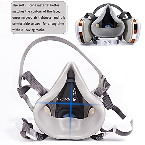 Reusable Half Face Cover Set, Half Face Respirаtor, Personal Protective Equipment Filter For Painting, Decorating Carpentry, Welding, Metal Cutting, Same Scene As 6000 6200 7000 Ff-400 (Medium) #TOP1