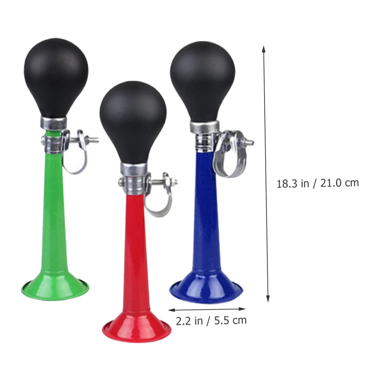 WOONEKY Lot De 4 Sonnettes De Vélo Multifonctions pour Adultes Portables Accessoires De Guidon 3 Pièces X 4