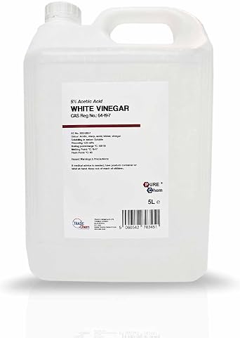 White Vinegar 5L - Food Grade Suitable for Cleaning, Cooking, Baking, Pickling, Marinating, Weed Killer