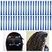 Wanmu 30 Pcs Perm Rods For Short Hair Plastic Cold Wave Rods Hair Curling Rollers Curling Roller Perm Rod Small Hair-Rollers for DIY Styling (Blue, 0.47 Inches)
