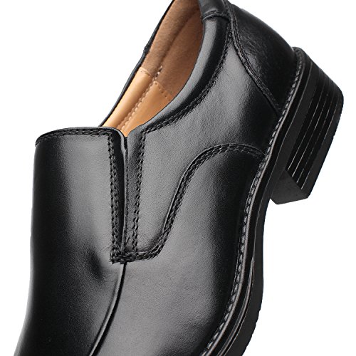 Image of Brown Leather Slip-On Loafers for Men by La Milano