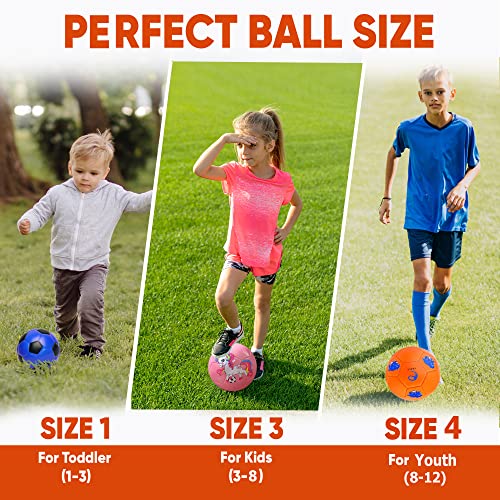 Size 3 Soccer Ball For Kids 3-10, Kids Soccer Ball Size 3 For Girls, Outdoor Ball Toy Gift For Toddler 4 5 6, Pink Soccer Ball For Girls Boys 7 8 9 Years Old #TOP3