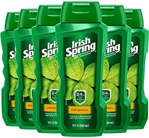 Irish Spring Body Wash, Original, 18 Fl Oz (Pack of 6)