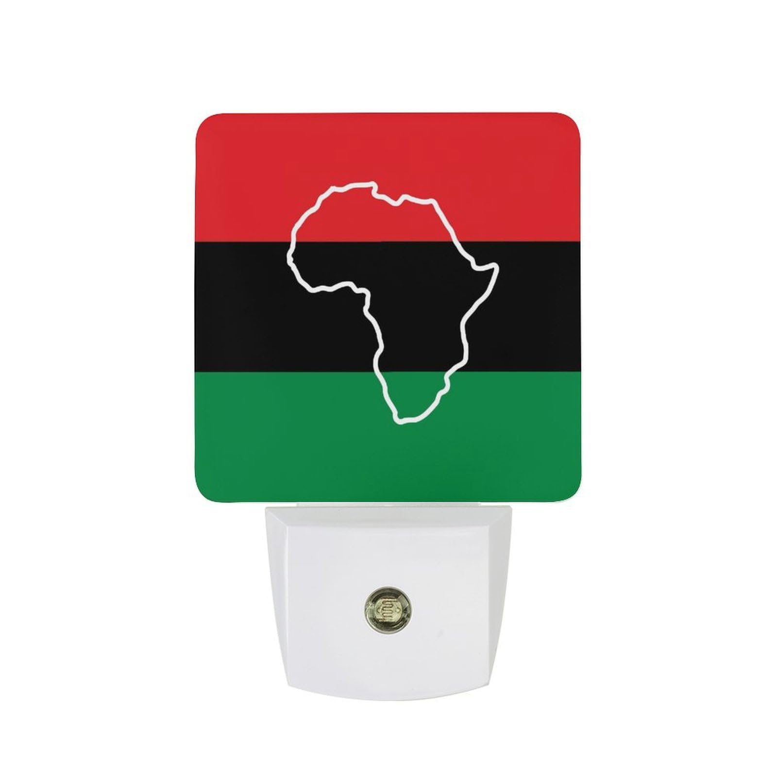 Nqrxadcrt Style African Am-Ericans Flags Night Light Plug In Wall Lights Bedside Lamp Bedrooms Home Hallways Decoration