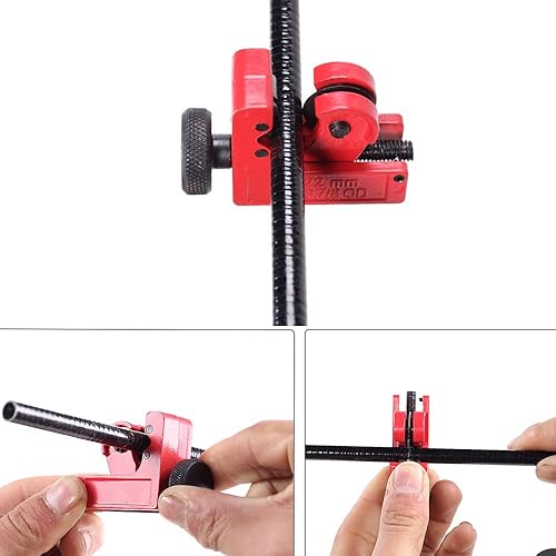 Miniatura 5 de Cortador de tubos, 0.118-0.866 in (18 a 78 pulgadas) ajustable, cortador de tubos rígidos de alta resistencia para tubos de acero inoxidable, metal,