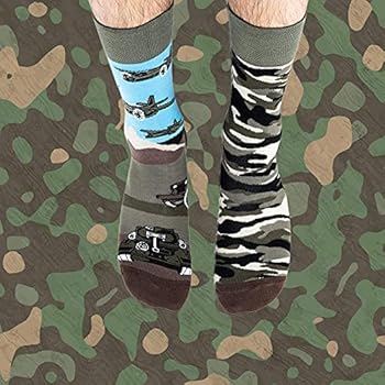 TODO COLOURS Funny Socks with Motif - Land of Tanks Tank