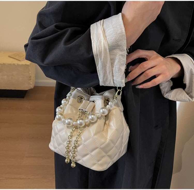 Quilted Crossbody Bag, Genuine Leather Evening Shoulder Bag and Purse for Women, Gift Box - Image 2