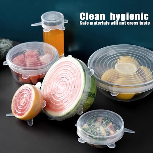 57 Pezzi Coperchi in Silicone e Sacchetti per