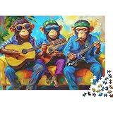🌸【Chimpanzee Band Music Puzzles de haute qualité】 : nous sommes fiers de dire que tous nos puzzles sont produits en utilisant une technique de découpe de précision pour une finition semblable à celle d'une affiche. Cela garantit que votre puzzle terminé semble lisse et homogène, pour un résultat dont vous pouvez être fier.