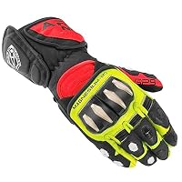 Arlen Ness Sugello Motorradhandschuhe, schwarz/weiß/blau, S Auto & Motorrad