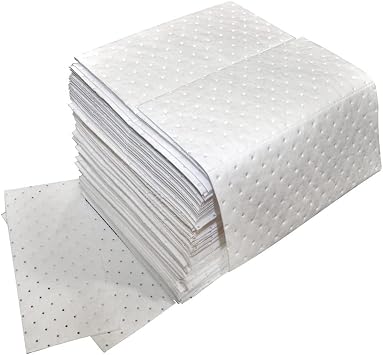 Heavy Weight Oil Absorbent Pads, Absorbing Mats, 20" Length x 15" Width,2pack