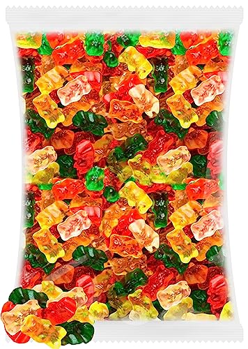 Haribo Goldbears Gummy Candy Bulk, Original Mix Gummie Bear Shaped Candies, Assorted Fruit Flavors, Bulk Pack of 5 Pounds 80.0 Ounce
