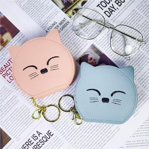 Cute Cartoon Cat Coin Purse, Convenient Storage For Cosmetic Card Holder(Yellow)4
