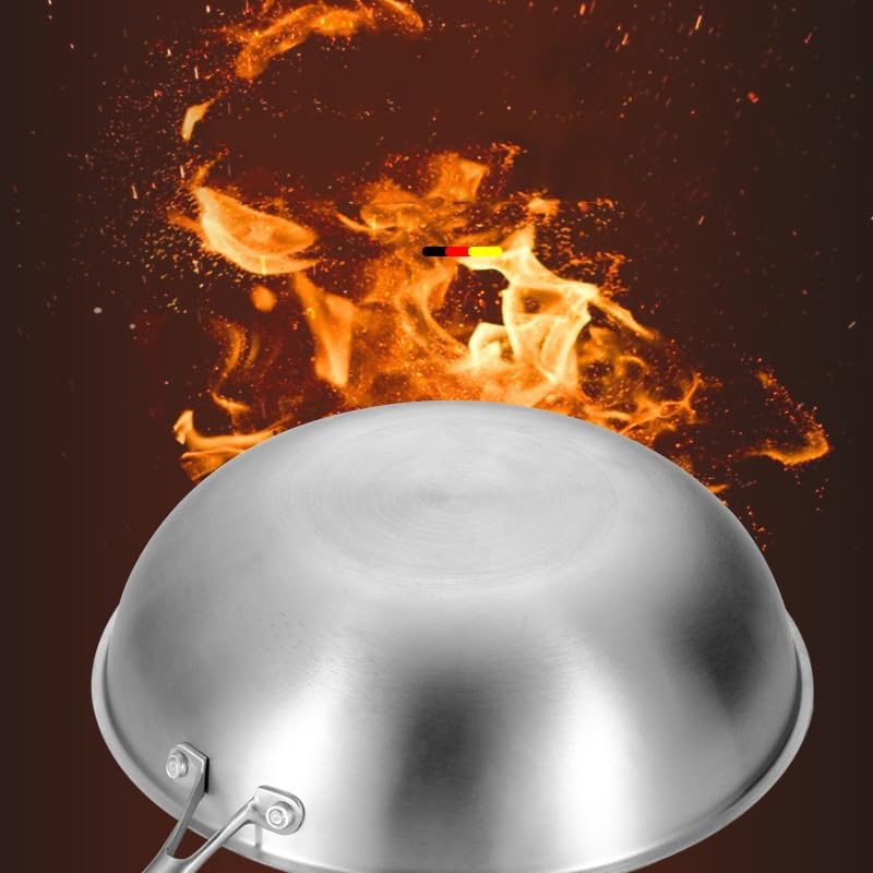 Wok con fondo plano de hierro de 32 cm miniatura 4