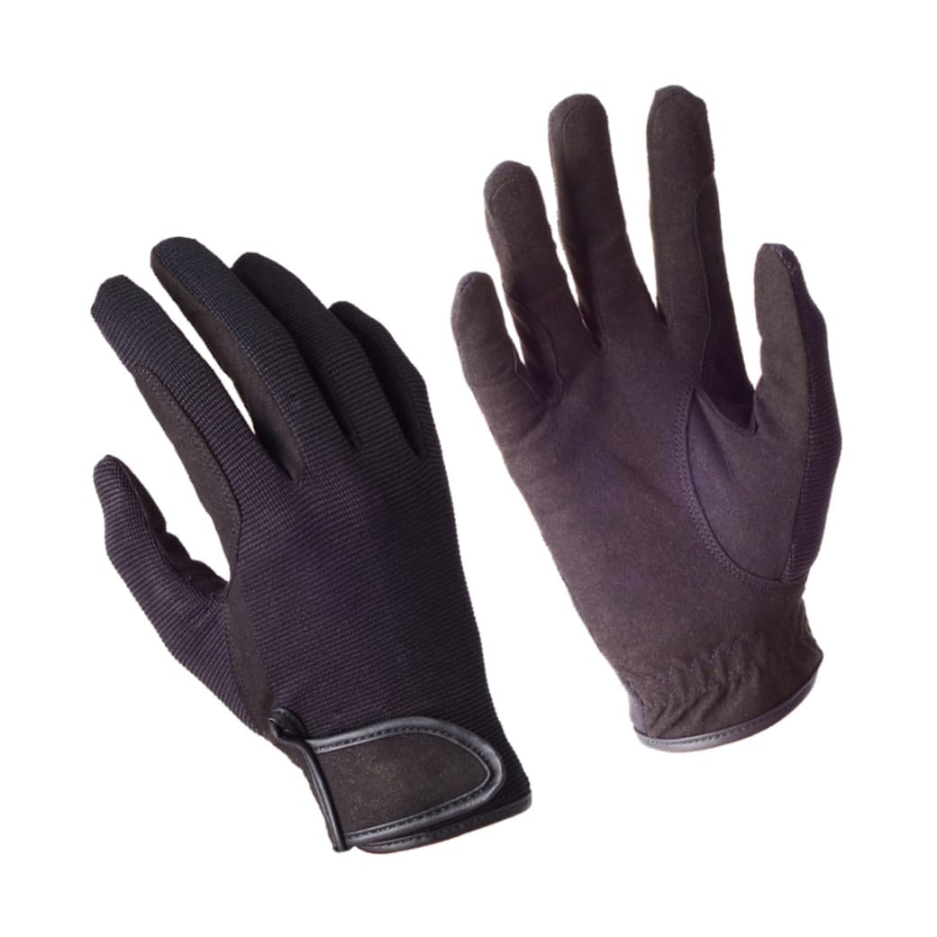 POPETPOP Guanti Per L'equitazione Cavalcare Guanti Invernali Sport All'aperto Guanti Da Equitazione Adulto Cavallo Guanti Neri Addensare i Guanti Caldi Formazione Black
