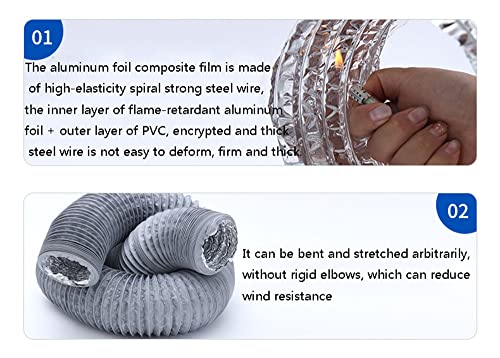 Tubo Flessibile di Scarico, Tubo di Scarico d'aria...