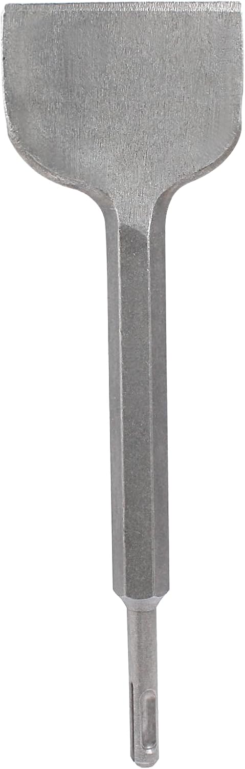 SDS Plus 3 Inch Wide Scrapping Chisel Removal Chisel Bit for Concrete Masonry Stone, 10 Inch (250mm) Long, Straight
