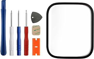 Front Glass Outer Screen Lens Replacement Compatible with Apple Watch Series 7/8/9 iWatch 41mm with Tools(No Display and Touch digitizer)