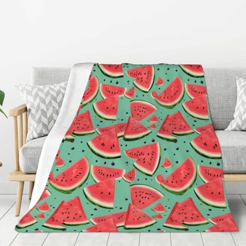Couverture pastèque lit canapé camping, plaid chaud grande taille - 2
