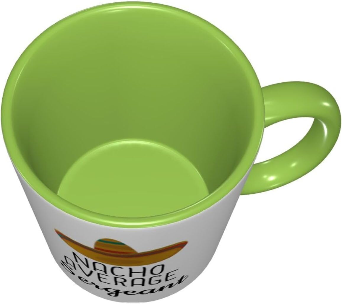 Sergeant Gifts Funny Nacho Average Sergeant Gift For Men Women Promoted To Sergeant Police Promotion Birthday Gag Gift Internal And Handle Green 11Oz Mug - Image 4