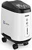 Oxygen Concentrator 1-9 Litres/Minute Oxygen Device for Home Concentration 93% ≤45dB 24-Hour Cycle Work for Cars Trips and Travel (Instructions in German)