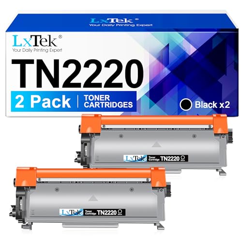LxTek Compatible Cartouche de Toner Remplacement pour Brother TN2220 TN2010 pour MFC-7360N DCP-7055...