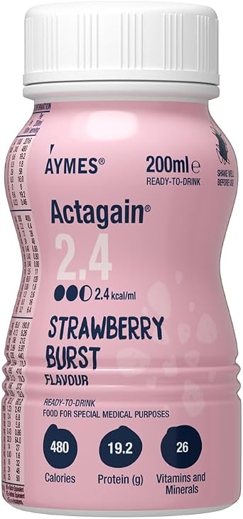 AYMES ActaGain 2.4 Nutritional Drink - Strawberry Burst - 1 x 200ml